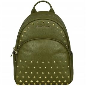 Michael Kors Abbey Medium Studded Leather Backpack